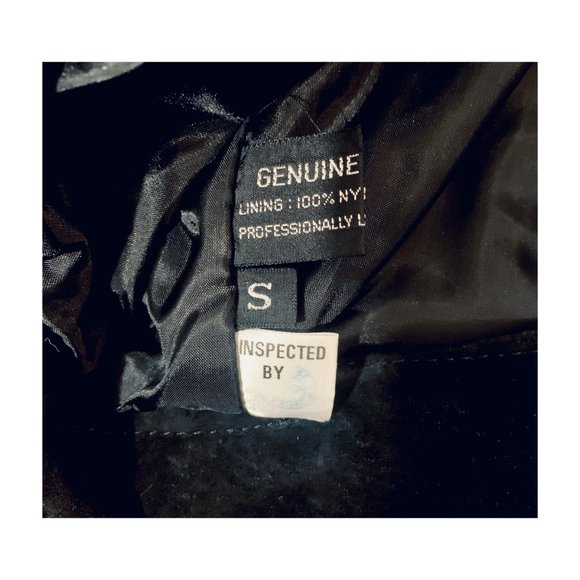 Black Leather & Suede Jacket + Skirt Set – Vintage 80’s Matching Two-Piece - Picture 2 of 14